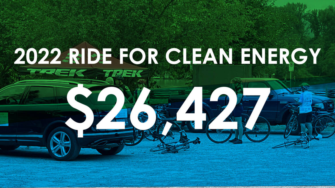 2022 Ride For Clean Energy fundraising totals